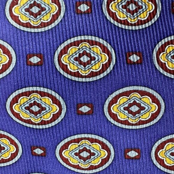 Jos. A Bank Purple Patterned Italian Silke Tie NWOT‎ - Picture 3 of 5